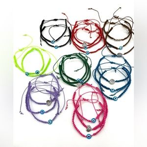 HAND CRAFTED Friendship Bracelets Multicolored